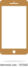 Flat style of  modern smartphone