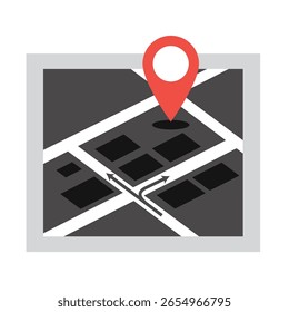 Ícone de navegação de estilo plano definido com bússola, GPS e símbolos de mapa. Perfeito para design UI UX, aplicativo de viagem ou interfaces de navegação digital.