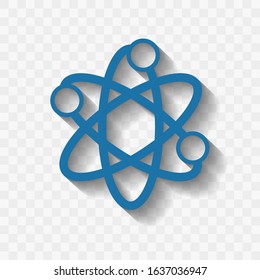 Flat Style Nuclear Power Atom Molecule Icon