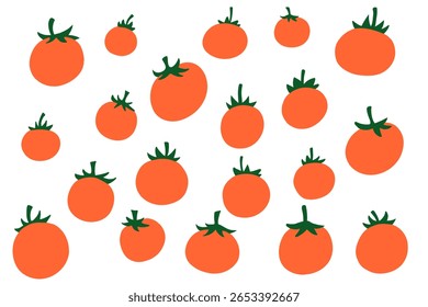 Conjunto de vetor laranja estilo plano com 20 ilustrações de frutas cítricas em fundo transparente. Perfeito para alimentos, suco, dieta saudável e projetos de design orgânico.
