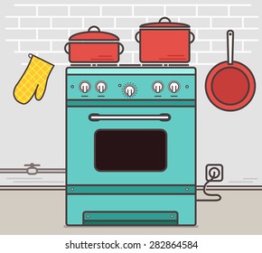 Cocina Estufa: Ilustraciones, Imágenes Y Vectores De Stock | Shutterstock