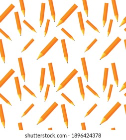 Flat style pattern with pencils