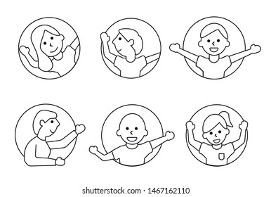 flat style people. characters vector illustration.