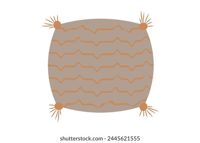Flat style pillow for design
