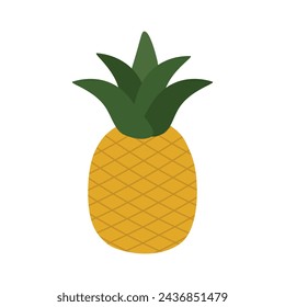 Flat style pineapple cards for teaching toddlers and preschoolers.