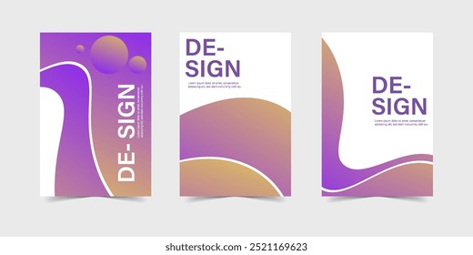 flat style poster abstract background templates