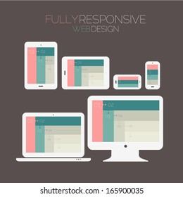 Flat style responsive webdesign 