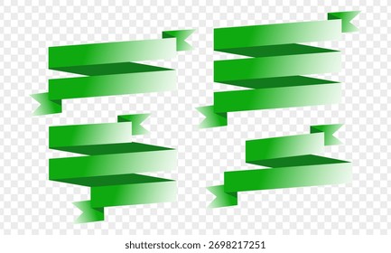 Elemento Gráfico de Design de Faixa de Opções de Estilo Plano