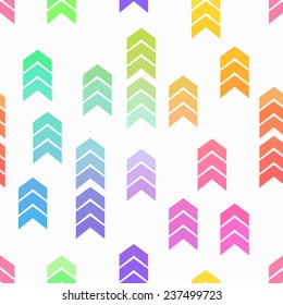 Flat Style Seamless Arrow Vector Background Pattern textile fabric fashion