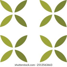Flat style seamless leaf pattern and pastel colors texture 