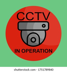 

flat style security camera. CCTV with flat style. security theme.cctv vector illustration in flat style.