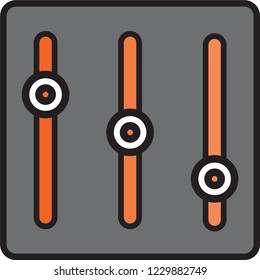 Flat style settings icon