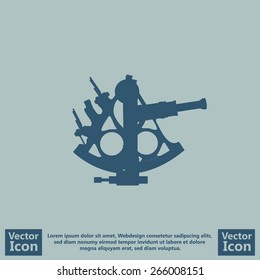 Flat Style Sextant Icon