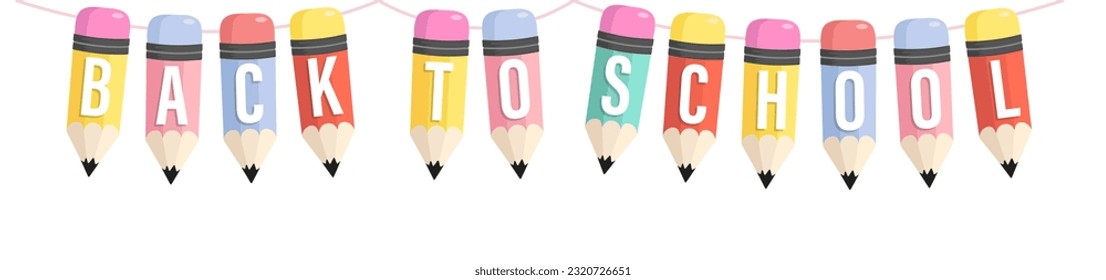 Flat style sharpened yellow pencil icon with a pink rubber band isolated on white background. Cartoon wooden pencil with rubber eraser vector illustration. Education, creativity, school design symbol