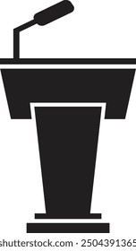 flat style stage podium icon template. Vector illustration