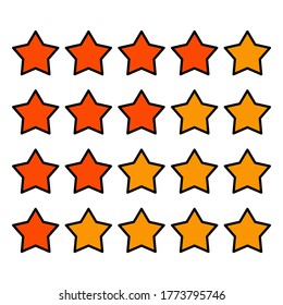 
icono de estrella de estilo plano. un símbolo de apreciación