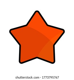 
flat style star icon. a symbol of appreciation