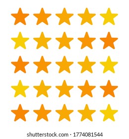 icono de estrella de estilo plano. un símbolo de apreciación