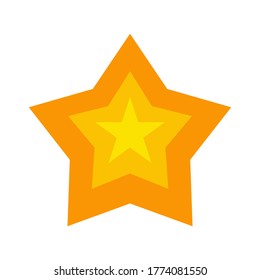 flat style star icon. a symbol of appreciation
