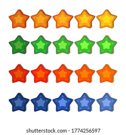 icono de estrella de estilo plano. un símbolo de apreciación
