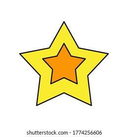 flat style star icon. a symbol of appreciation