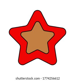 icono de estrella de estilo plano. un símbolo de apreciación