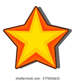 flat style star icon. a symbol of appreciation