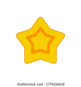 flat style star icon. a symbol of appreciation