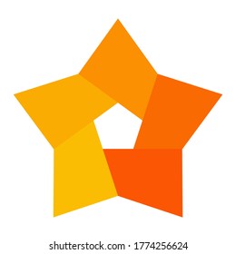 flat style star icon. a symbol of appreciation