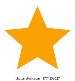 Sternsymbol im flachen Stil. ein Wertesymbol