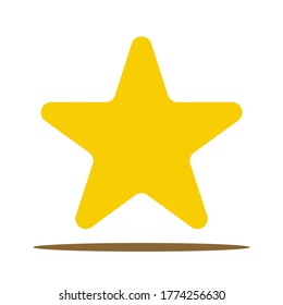 icono de estrella de estilo plano. un símbolo de apreciación