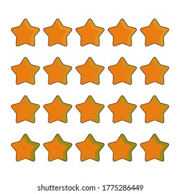 flat style star icon. a symbol of appreciation