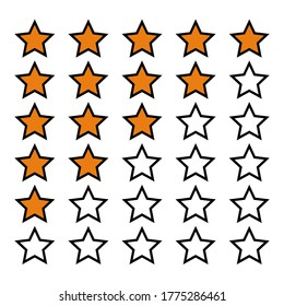 flat style star icon. a symbol of appreciation