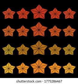 flat style star icon. a symbol of appreciation