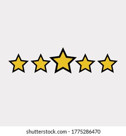 Flat Style Star Icon Symbol Appreciation Stock Vector (royalty Free 