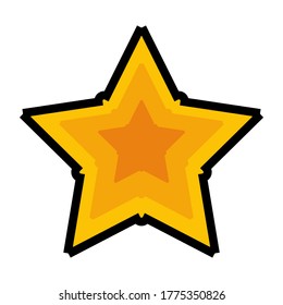 flat style star icon. a symbol of appreciation