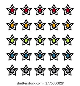 flat style star icon. a symbol of appreciation