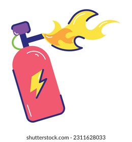 Flachsticker für Feuerlöscher 