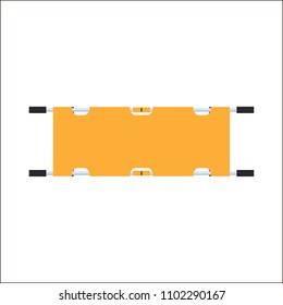 Flat style stretcher isolated vector on white background