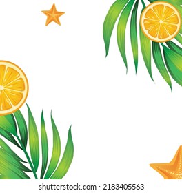 flat style summer background of sea, holiday concept