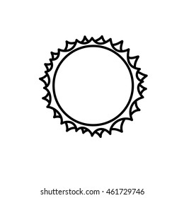 Flat style Sun illustration