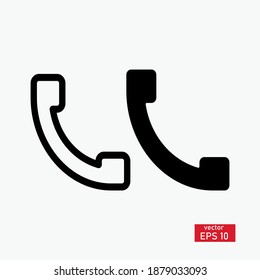 
flat style telephone vector icon. commonly used for web icons