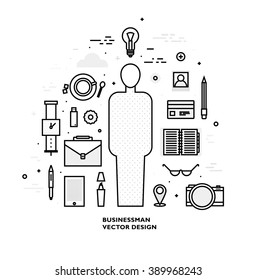 Flat Style, Thin Line Art Design. Set of application development, web site coding, information and mobile technologies vector icons and elements. Modern concept vectors collection