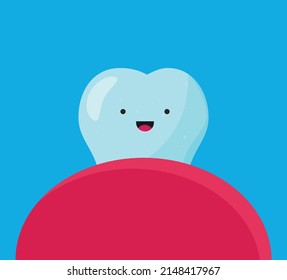 Flat style tooth vector icon set illustration.