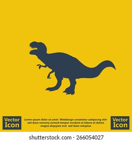 Flat style Tyrannosaurus icon