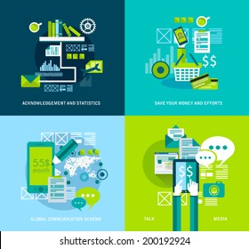 Flat Style UI Icons to use for your business project, marketing promotion, mobile advertising,seo, research and analytics.