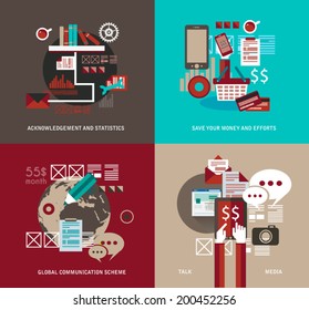 Flat Style UI Icons to use for your business project, infographics, marketing promotion, mobile advertising,seo, research and analytics.