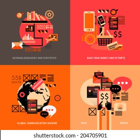 Flat Style UI Icons to use for your business project, infographics, marketing promotion, mobile advertising, seo, research and analytics.