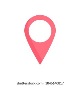 flat style user interface icons with soft colors location pin design, suitable for icons, illustrations, backgrounds, stickers, covers, banners