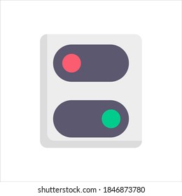 flat style user interface icons with soft colors settings panel design, suitable for icons, illustrations, backgrounds, stickers, covers, banners
